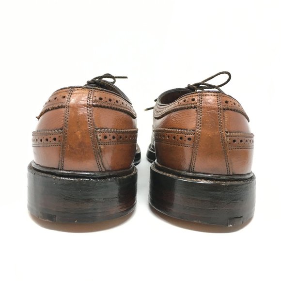 Men\'s Florsheim Longwing V Cleat Oxfords Dress Shoes Size 12 C Brown Leather main image 7